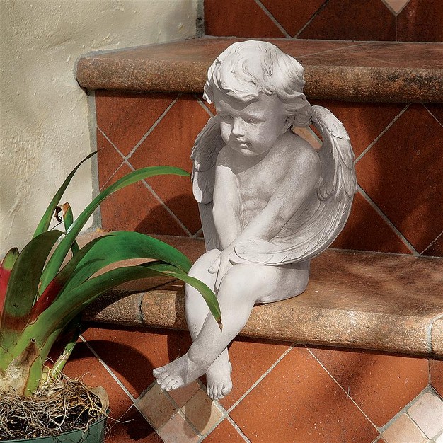 Design Toscano Angel Of Meditation Statue Off white