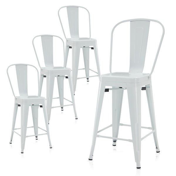 BELLEZE 24 / 30 Seat Height Metal Barstools， 46 Selections Available