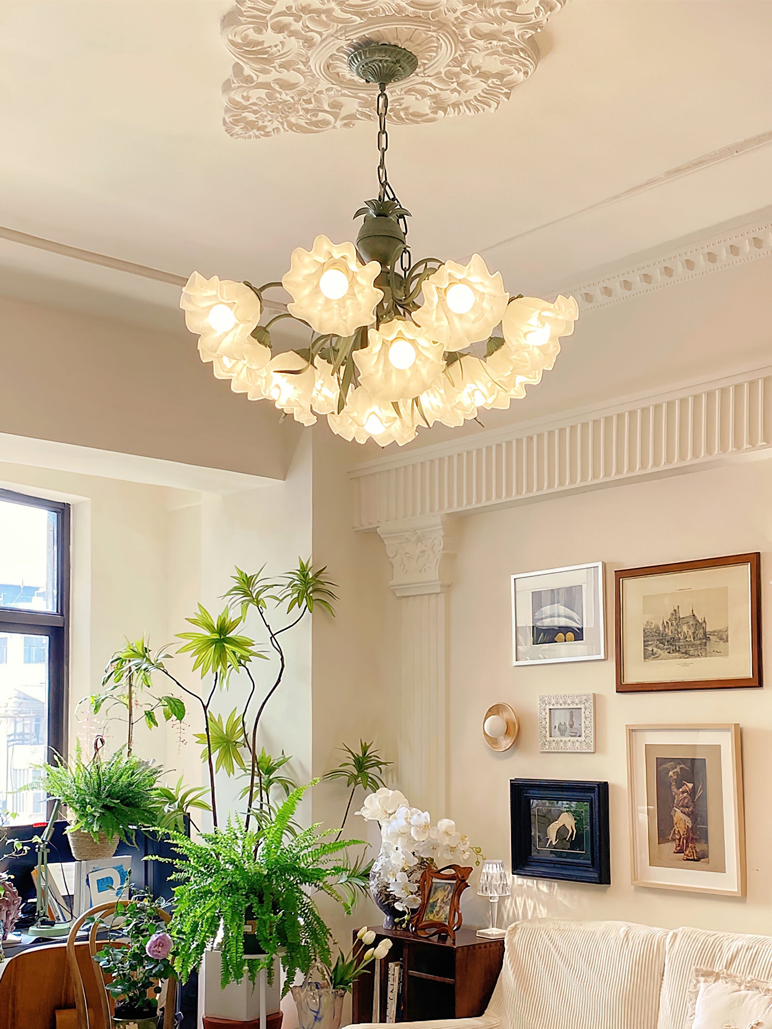 Lily of the Valley Flower Chandelier