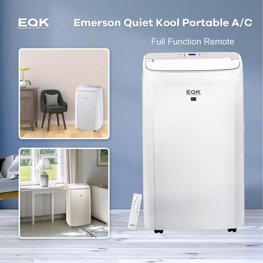 EQK 14000 BTU (10000 BTU DOE) SMART Portable Air Conditioner Dehumidifier  Fan Wifi and Voice Alexa Google 550 Sq.Ft EAPC10RSC1