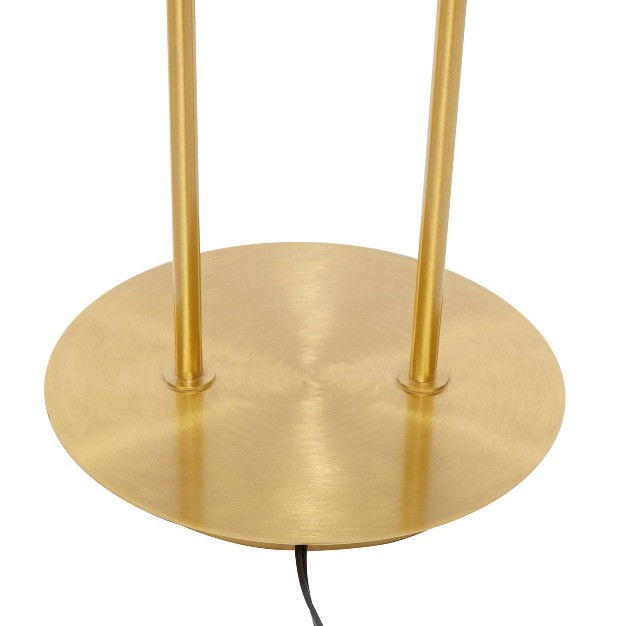 Metal Paper Clip Floor Lamp Gold Cosmoliving By Cosmopolitan