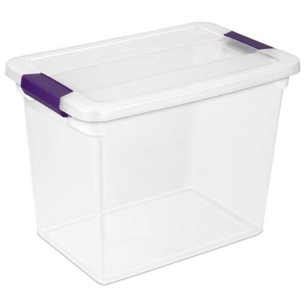 Sterilite 27 Qt. ClearView Latch Box Storage Bin Container (18-Pack) 17631706 18 x 17631706