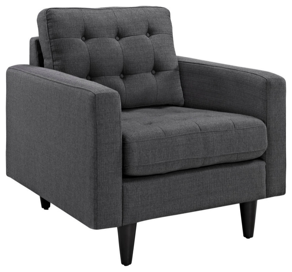 Melanie Gray Sofa and Armchairs 3 Piece Set   Midcentury   Living Room Furniture Sets   by Love Sofa  Houzz