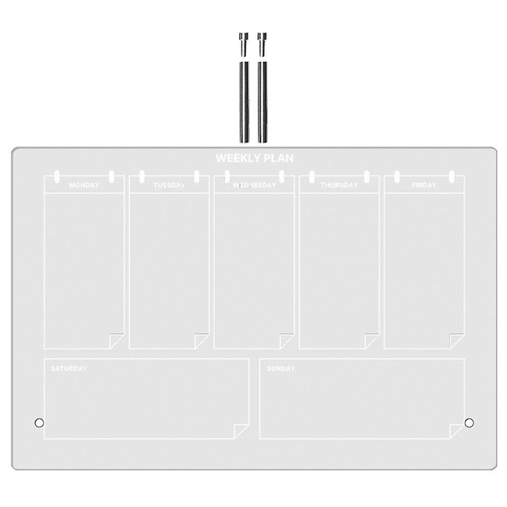 1 Set Tabletop Dry Erase Board Acrylic Whiteboard For Desk Planning Board Transparent Memo Board