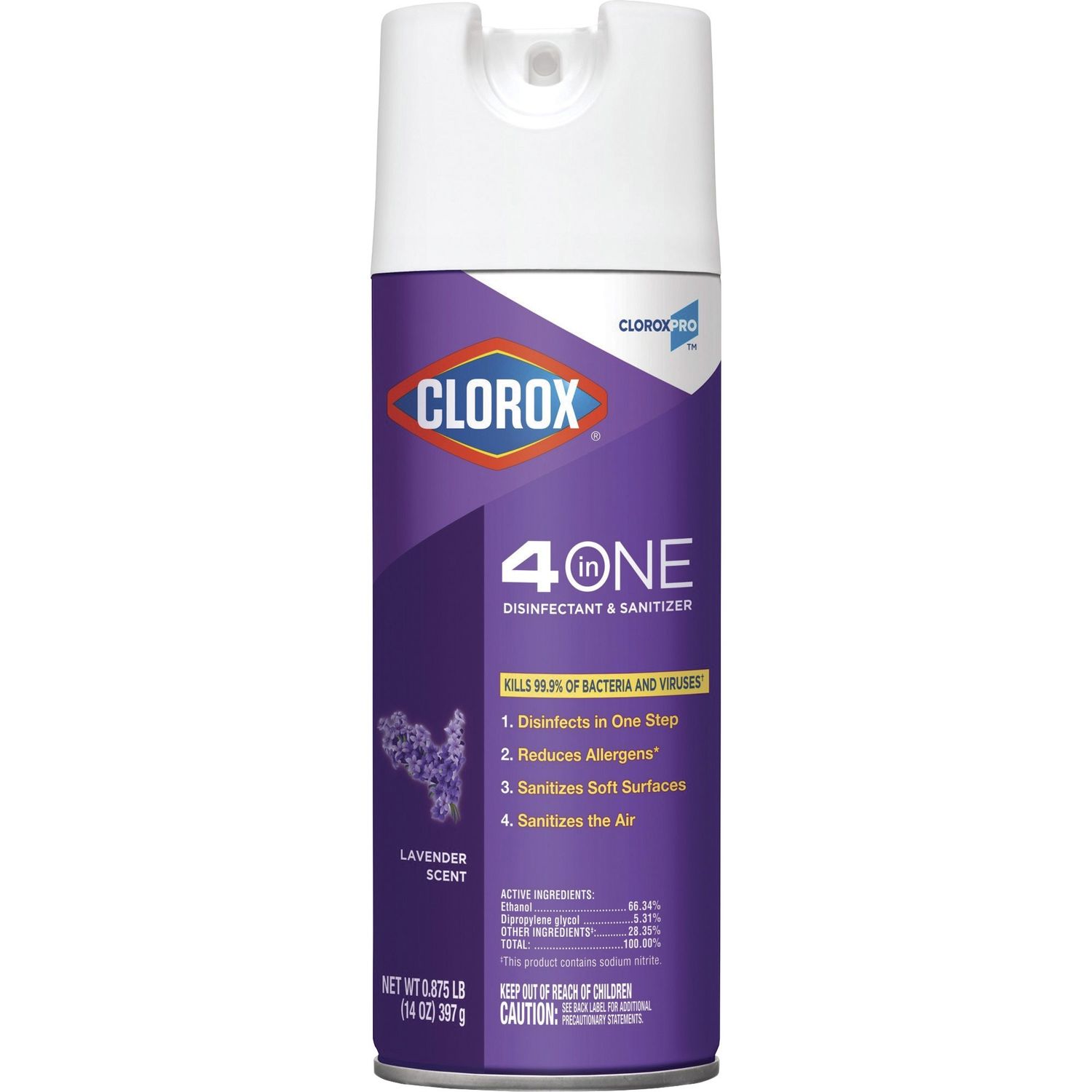 4 in One Disinfectant and Sanitizer by The Clorox Company CLO32512CT