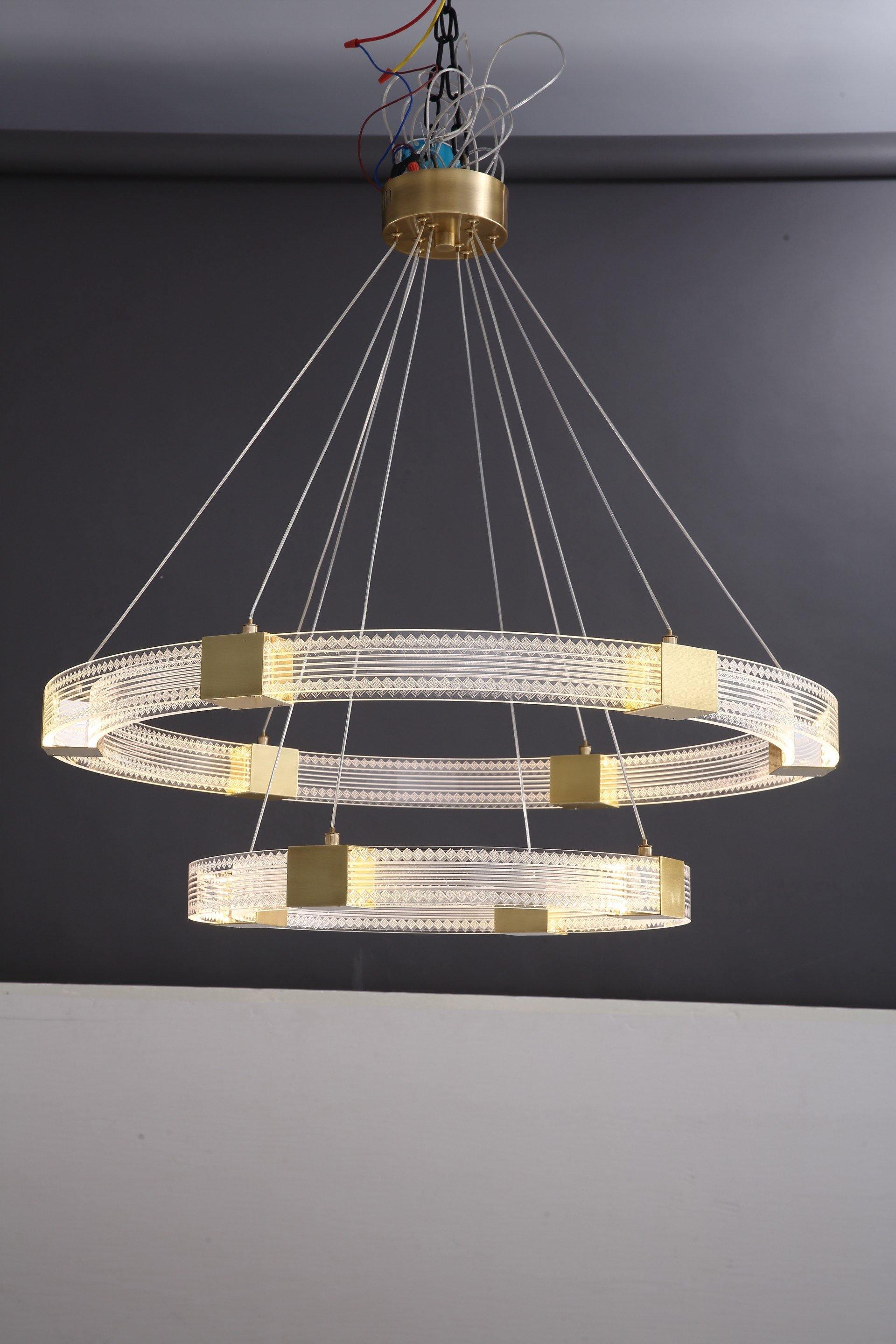 Parallel Ring LED Chandelier