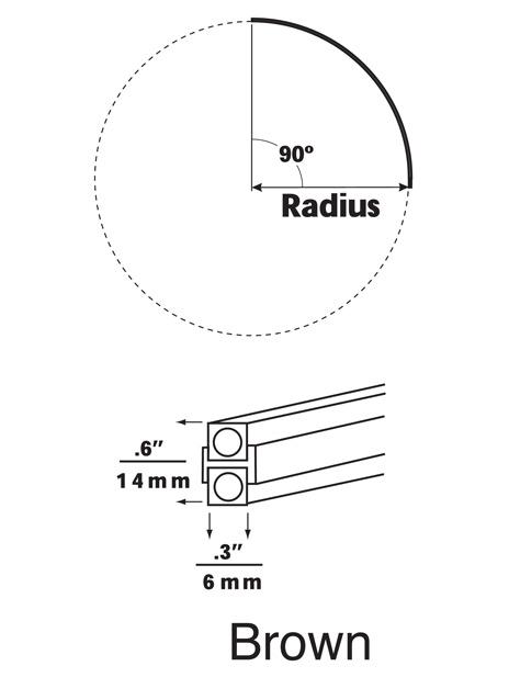 Pre-Bent 90 degrees Curve MonoRail 12