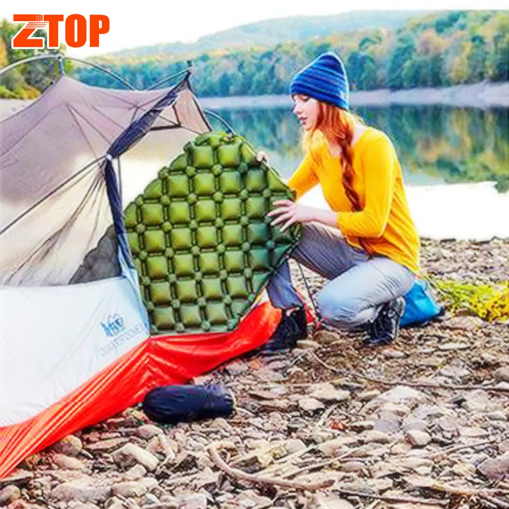 Hot Selling Moisture Proof Ultralight Portable Outdoor Hiking Camping Mat With Inflatable Pillow