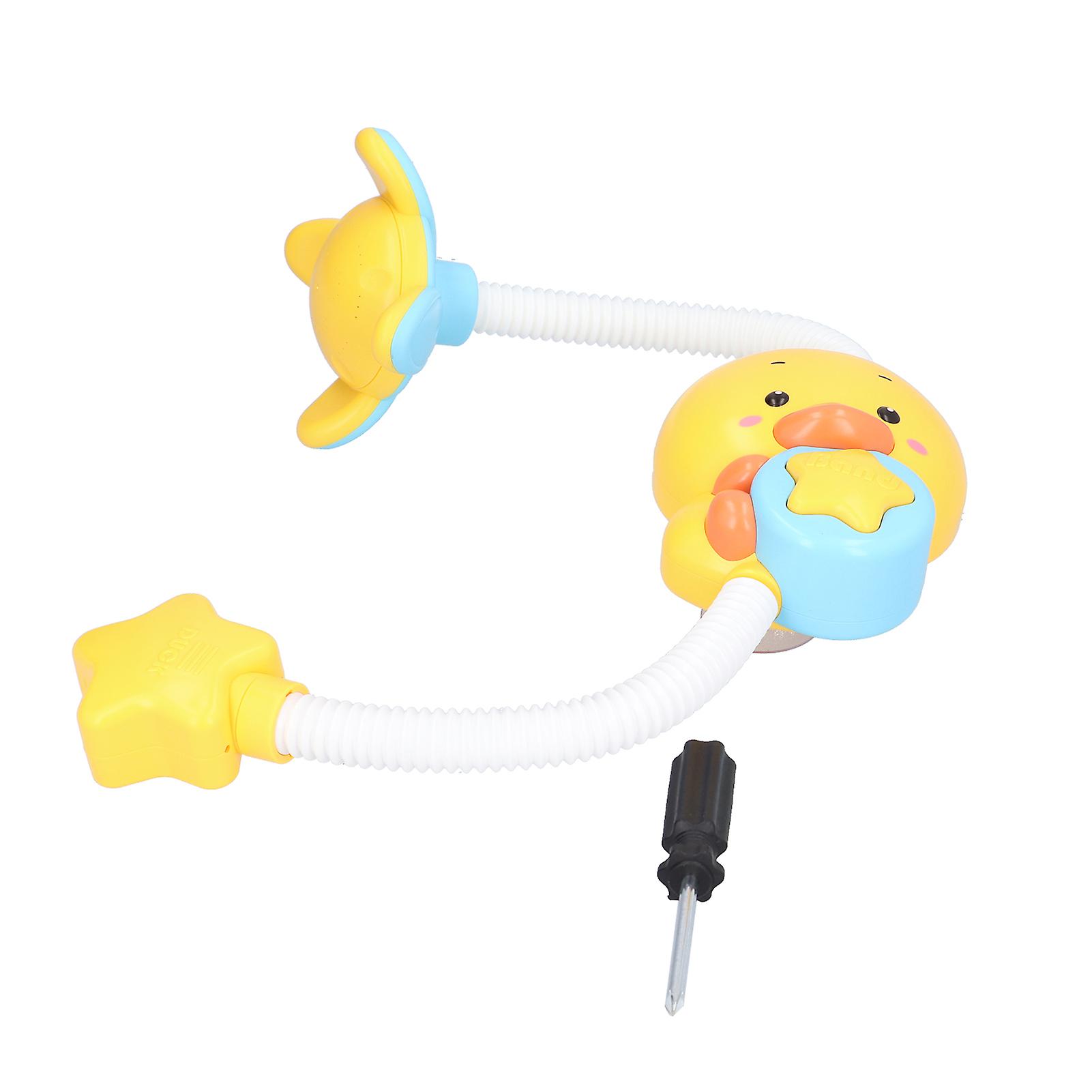 Electric Duck Bath Toy Shower Head Water Spray Swimming Bathroom Baby Kids Toys