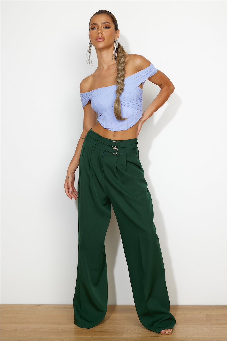 LIONESS Gigi Baggy Pant Moss