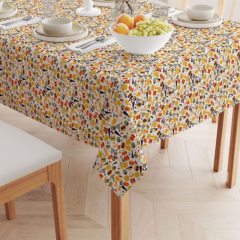 Square Tablecloth， 100% Polyester， 54x54， Hanukkah Celebration Essentials