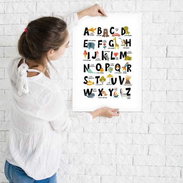 Americanflat Educational Alphabet By Elena David Poster