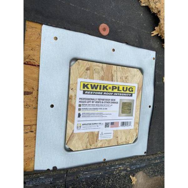 Gibraltar Building Products 12 in. x 12 in. Kwik-Plug Roof Repair Patch (12-Pack) KWIKPLUG12