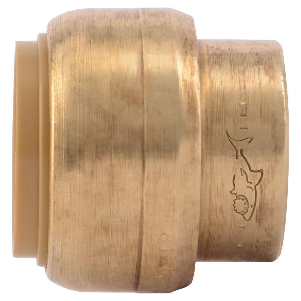 SharkBite 34 in. Push-to-Connect Brass End Stop Fitting U518LFA