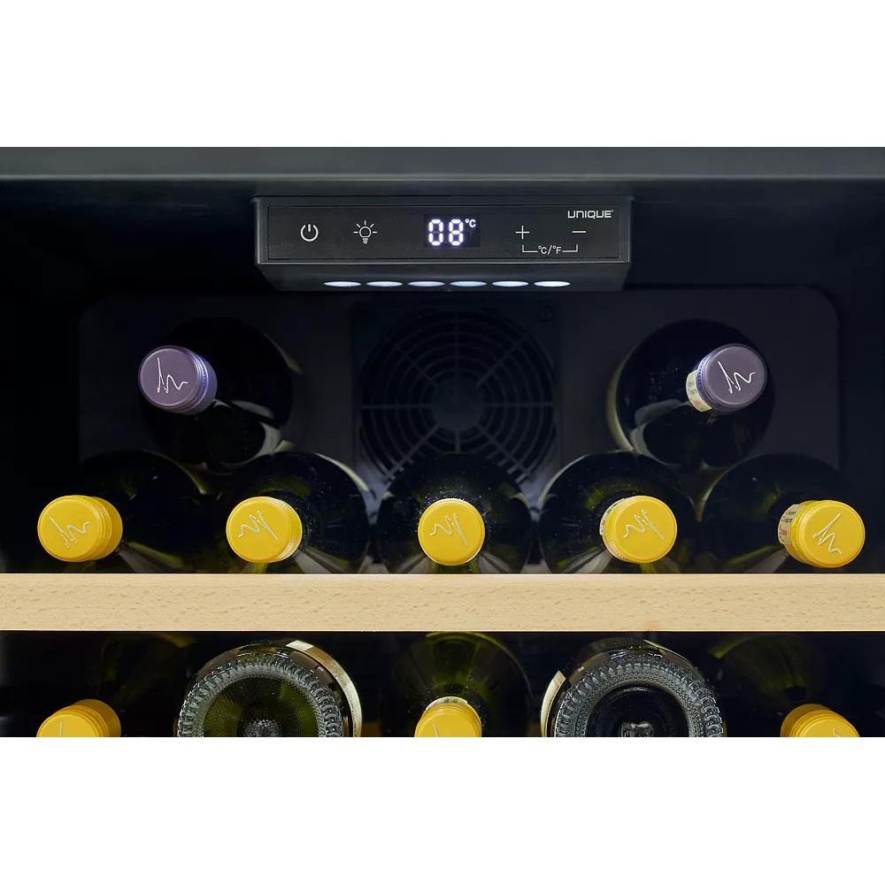 Unique Appliances 28-Bottle Classic Retro Wine Cooler with Single Zone UGP-125CR WF W