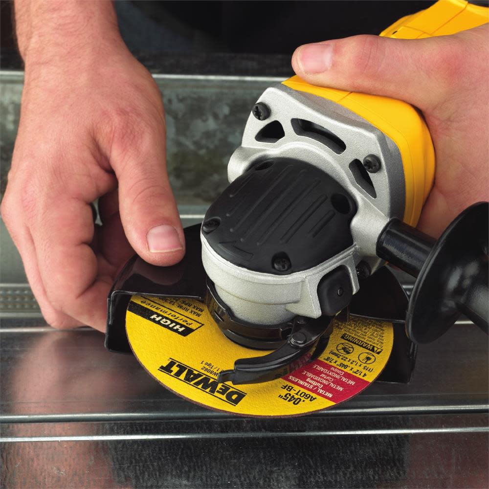 DEWALT 20V MAX 4 1/2” Cut-Off Tool Grinder with Premium XR Lithium Ion 4Ah Battery Pack Bundle