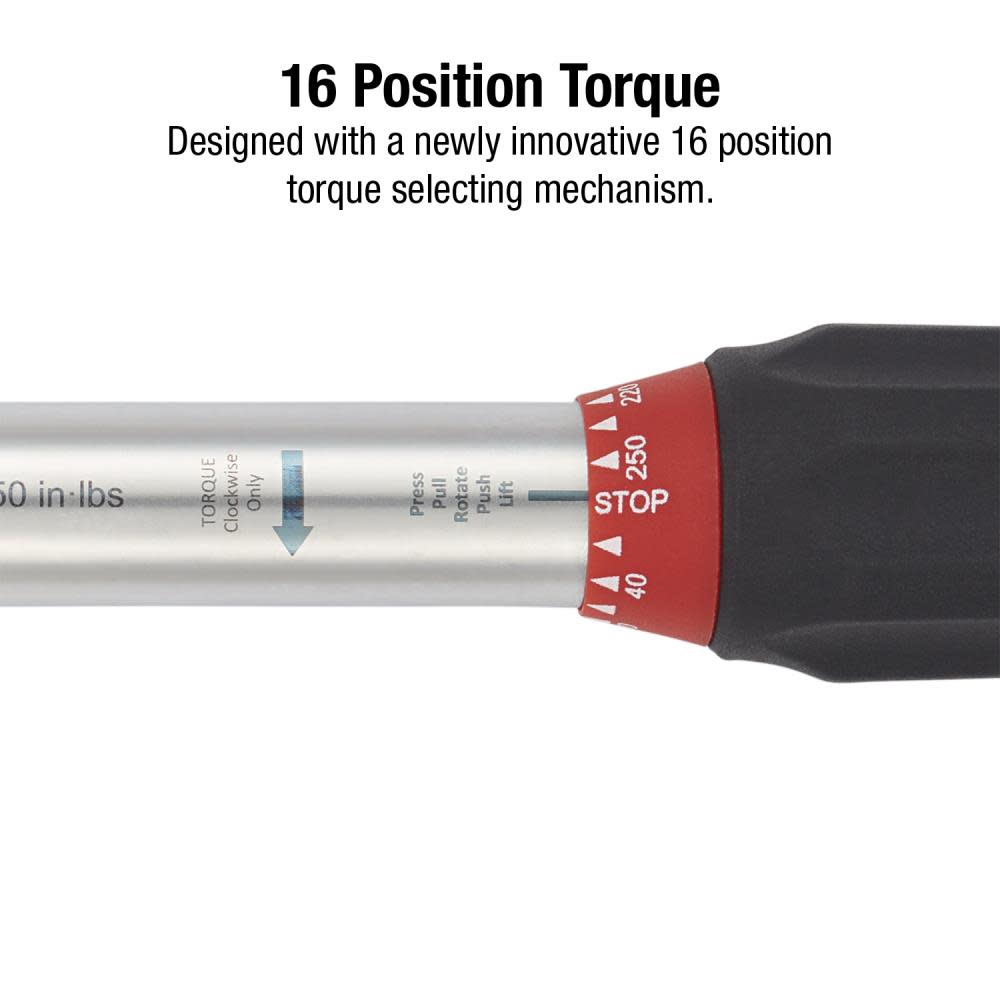 Sunex Indexing Torque Wrench 1/4 Drive