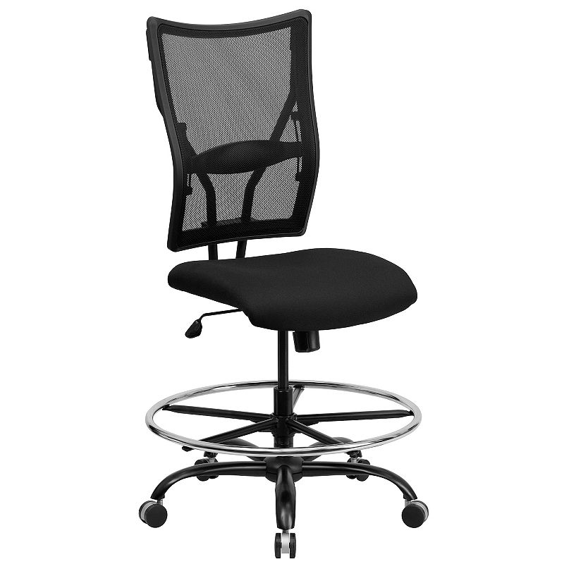 Flash Furniture Big and Tall 400 lb. Mesh Ergonomic Drafting Desk Chair