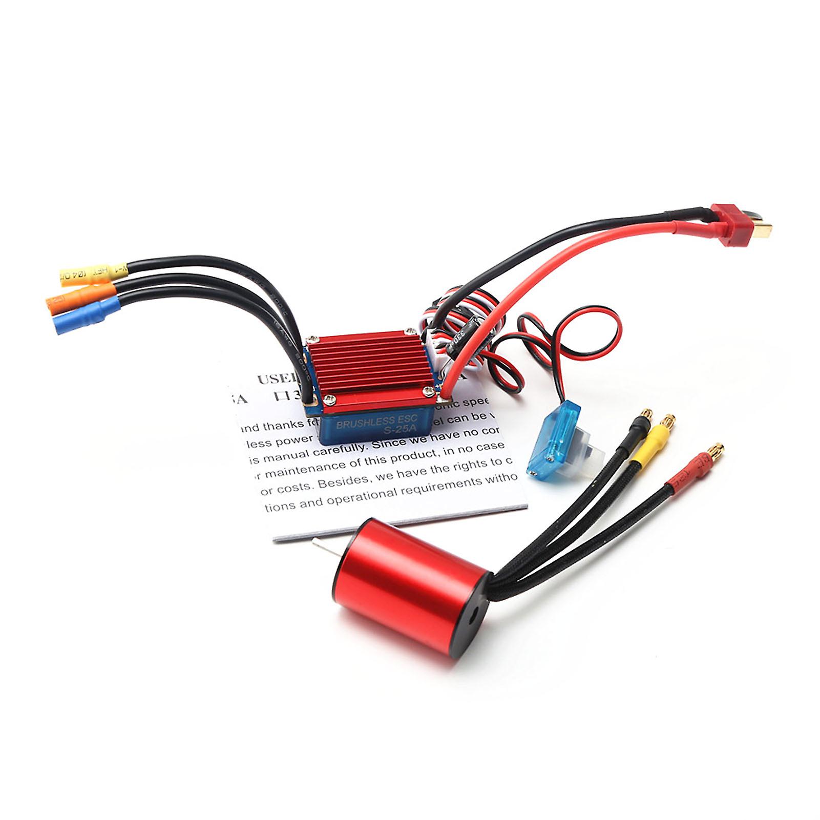 1pcs 5800kv Brushless Motor，1pcs 25a Brushless Esc，1pcs 2.2kg Servo，