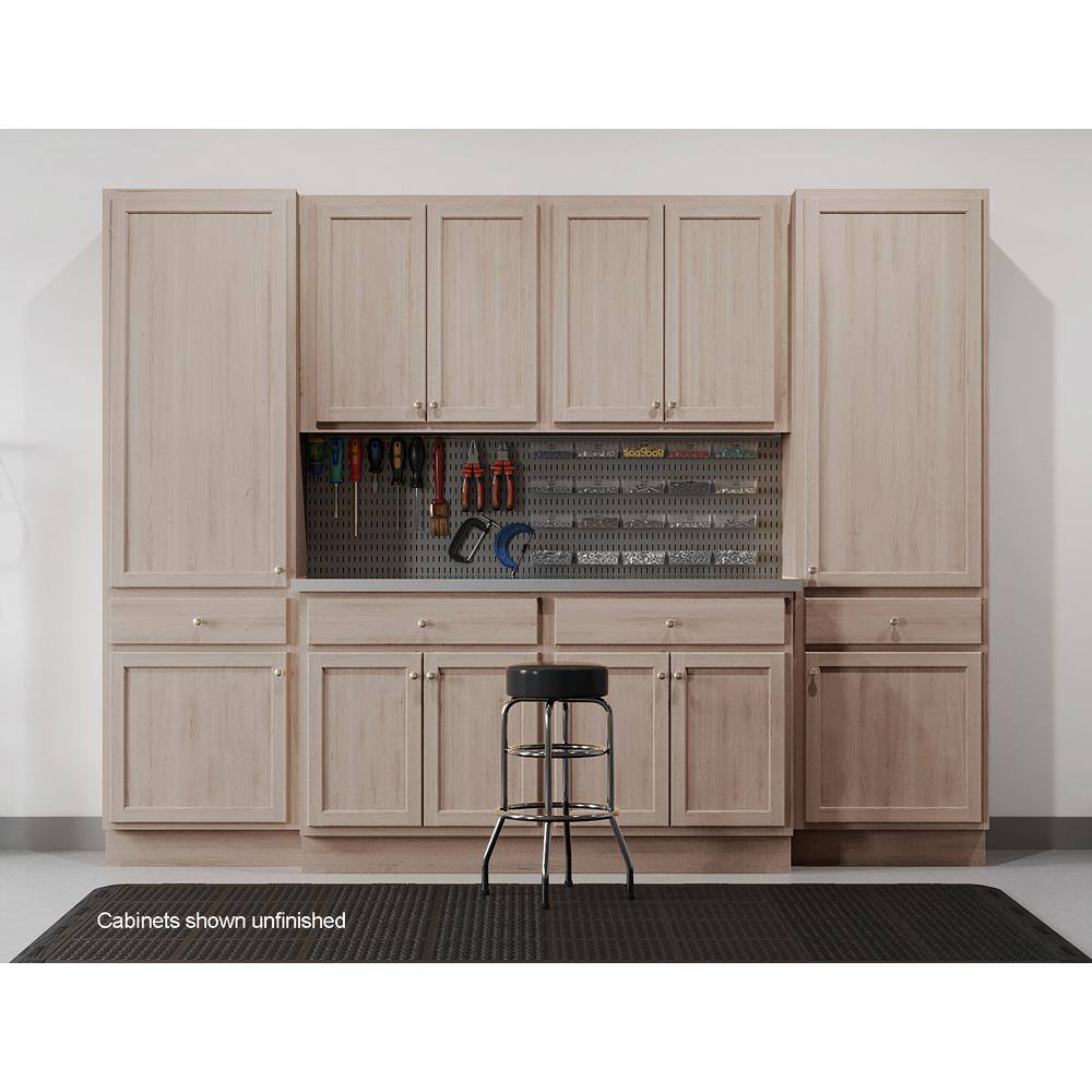 Hampton Bay Hampton 30 in. W x 12 in. D x 12 in. H Assembled Wall Bridge Kitchen Cabinet in Unfinished KW3012-UF