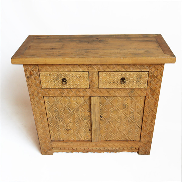 Carved Pine Side Cabinet   Traditional   Accent Chests And Cabinets   by Design Mix Furniture  Houzz