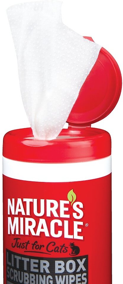 Nature's Miracle Cat Litter Box Scrubbing Wipes