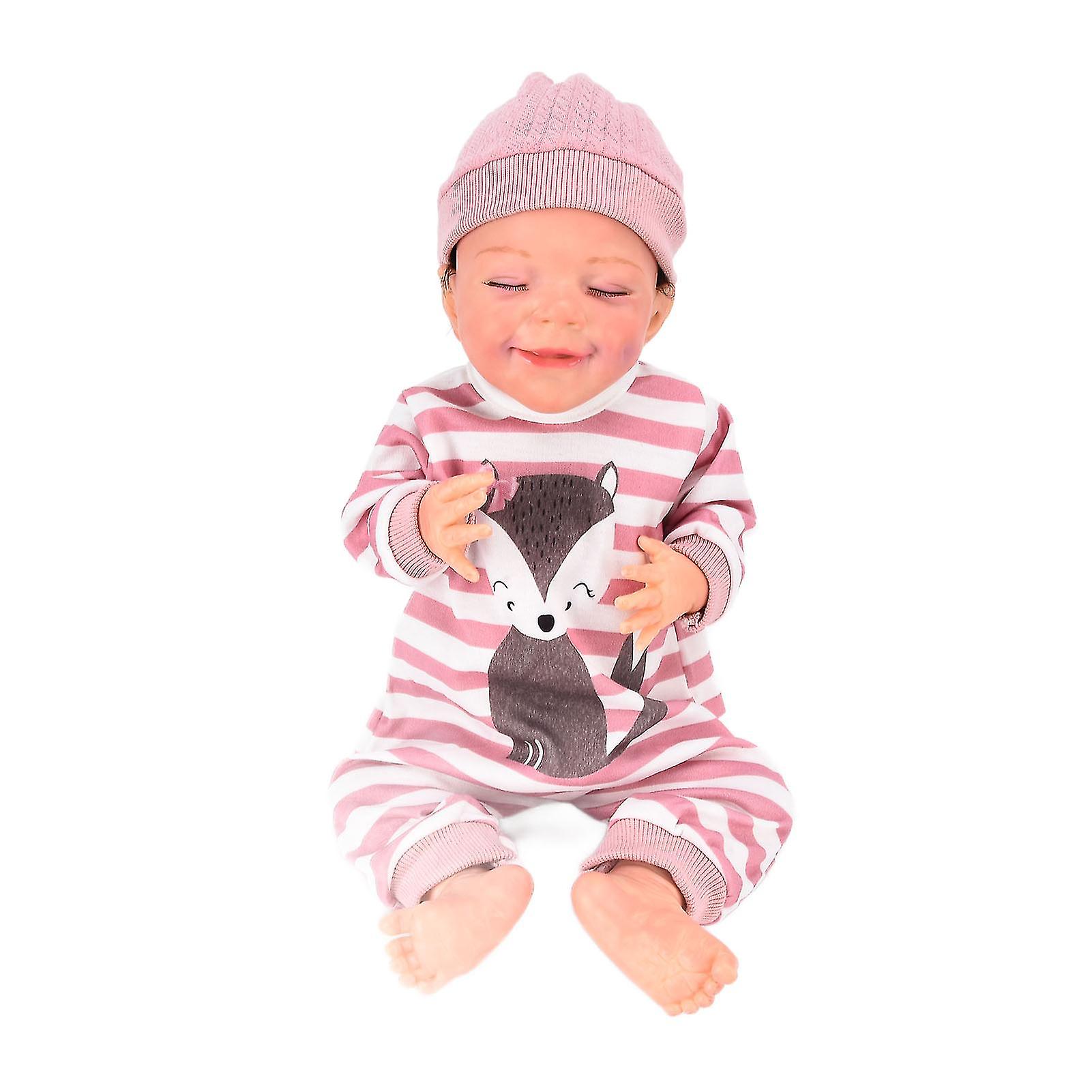 Reborn Baby Dolls Washable Full Vinly Body Newborn Baby Girls Dolls with Toy Accessories for Kids 18Inches