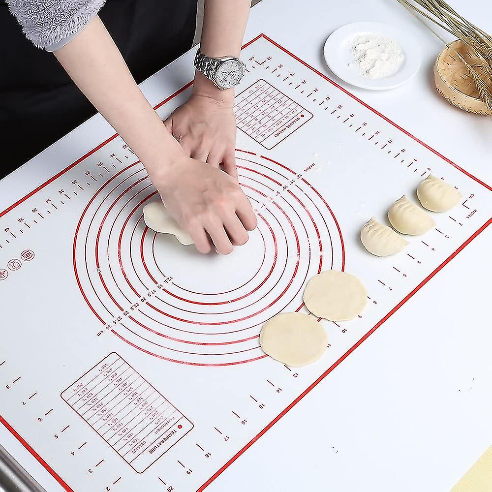 Silicone Mat Baking Mat Silicone Dough Mat Reusable Non-stick Non-slip With Measurement， 60 X 40 Cm