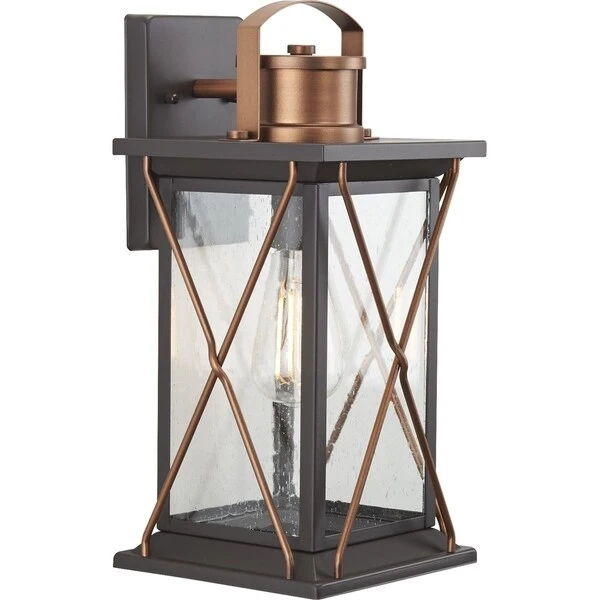 Barlowe Collection Antique Bronze One-Light Medium Wall Lantern - 17.130