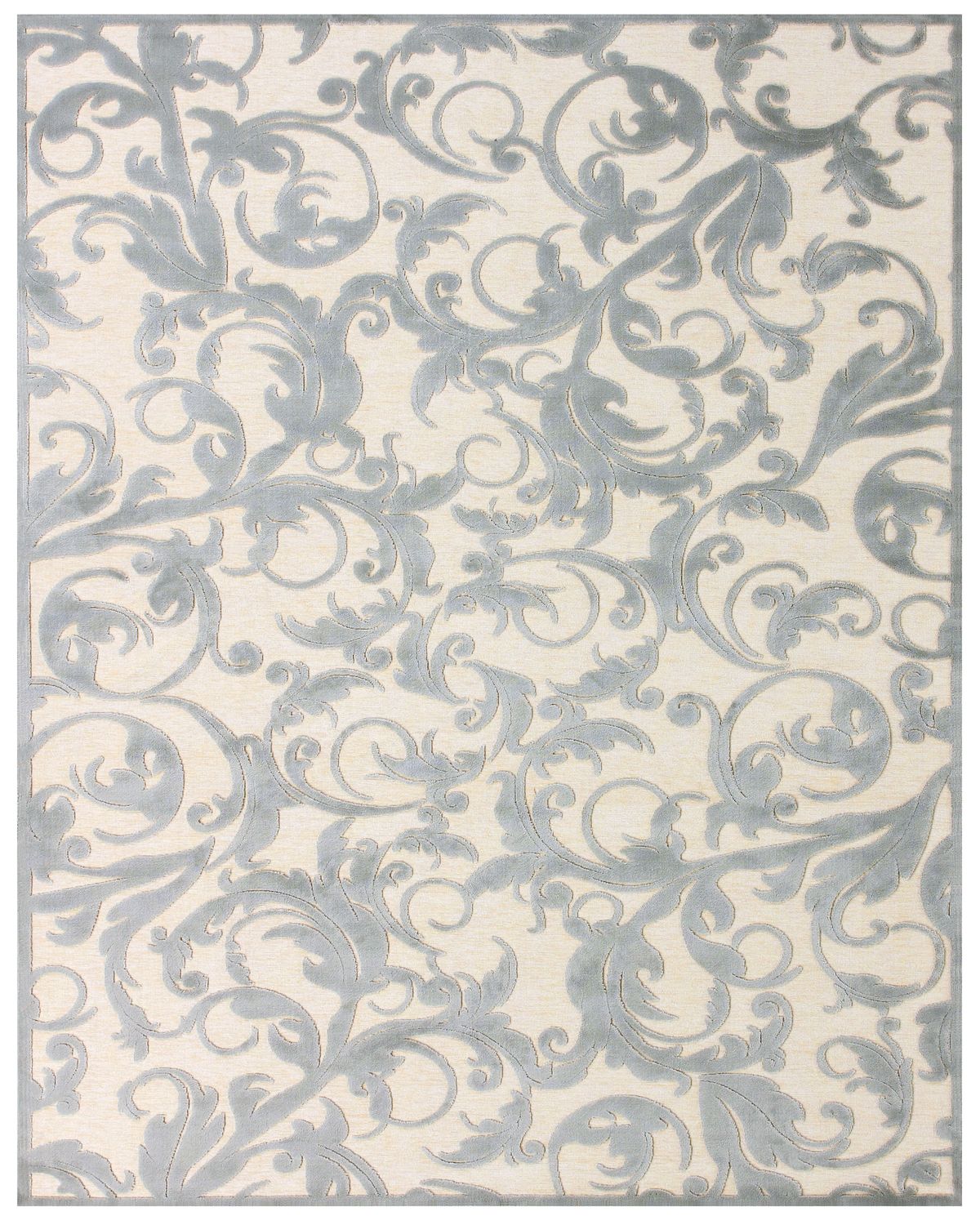 Pellaro Cream and Blue Rug by BD Fine