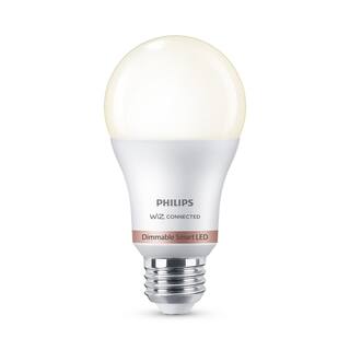 Philips 60-Watt Equivalent A19 LED Soft White (2700K) Smart Wi-Fi Light Bulb powered by WiZ with Bluetooth (1-Pack) 562561