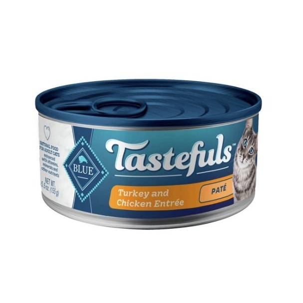 Blue Buffalo Tastefuls Adult Cat Turkey and Chicken Entree Pate Wet Cat Food - 5.5oz