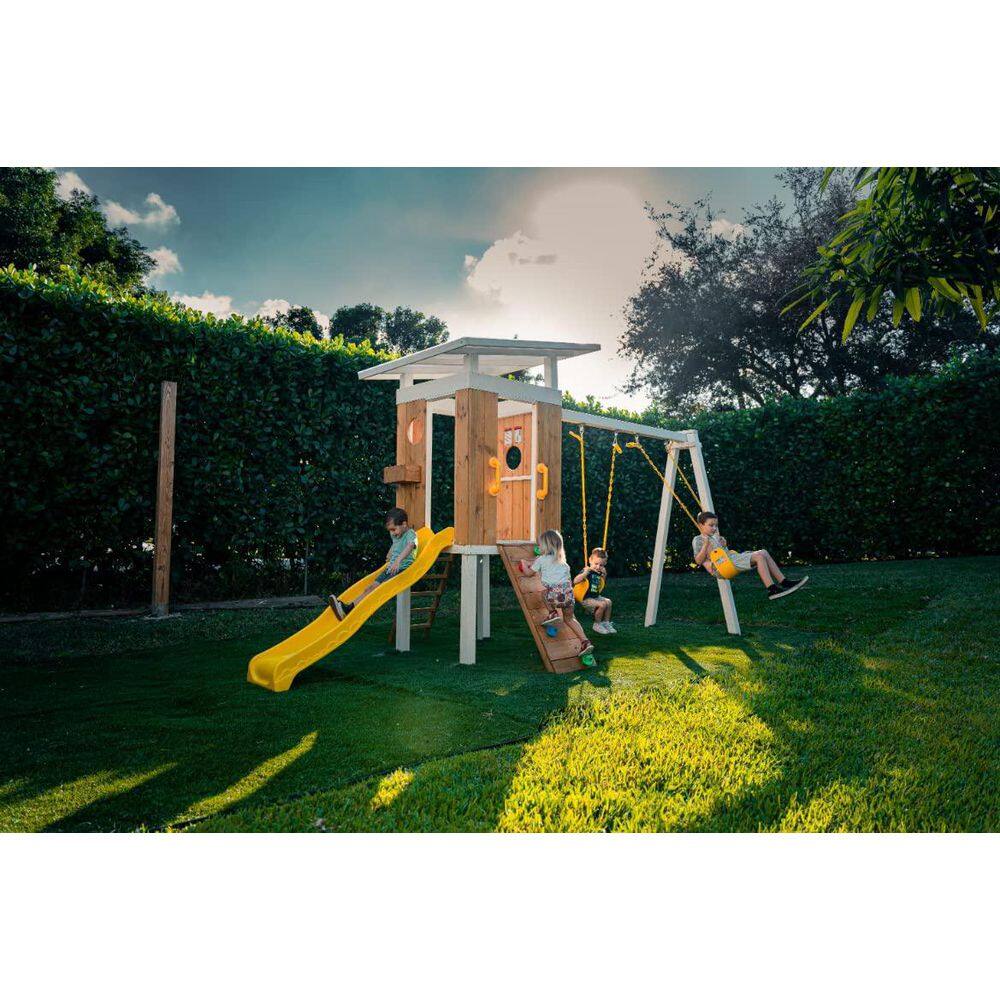 Avenlur Avenlur Forrest Modern outdoor wooden swing set MDRN-SWNG