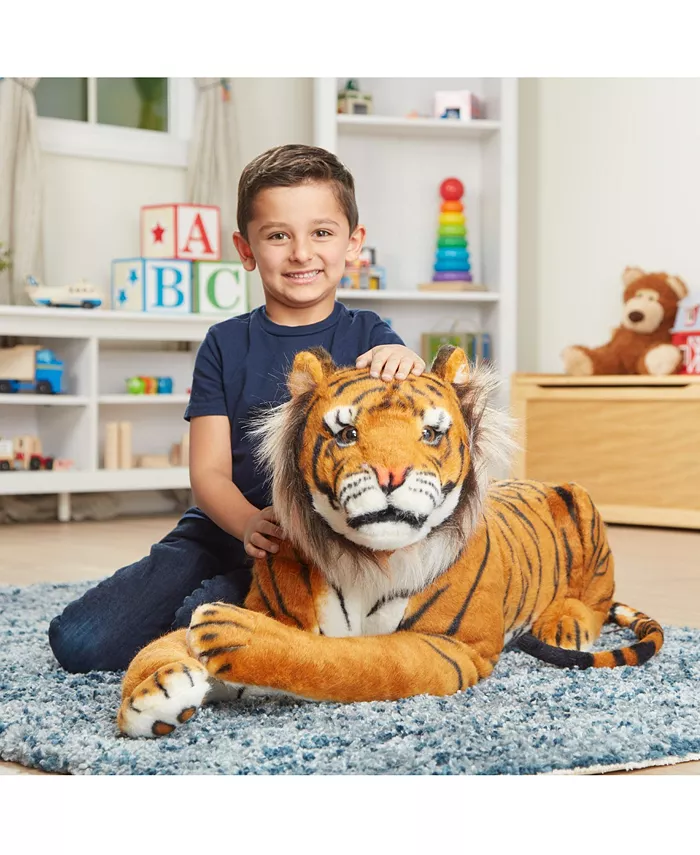 Melissa and Doug Melissa and Doug Giant Tiger - Lifelike Stuffed Animal  Over 5 Feet Long (Includes Tail)