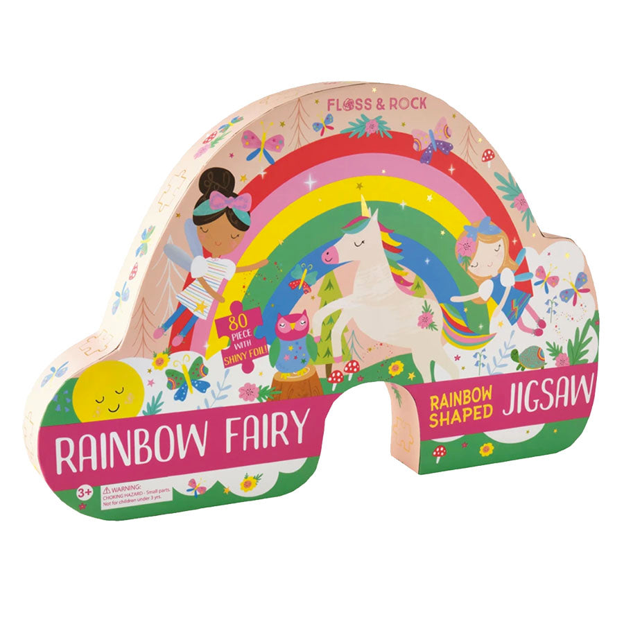 Rainbow Fairy Jigsaw Puzzle - 80 Pieces by Floss & Rock