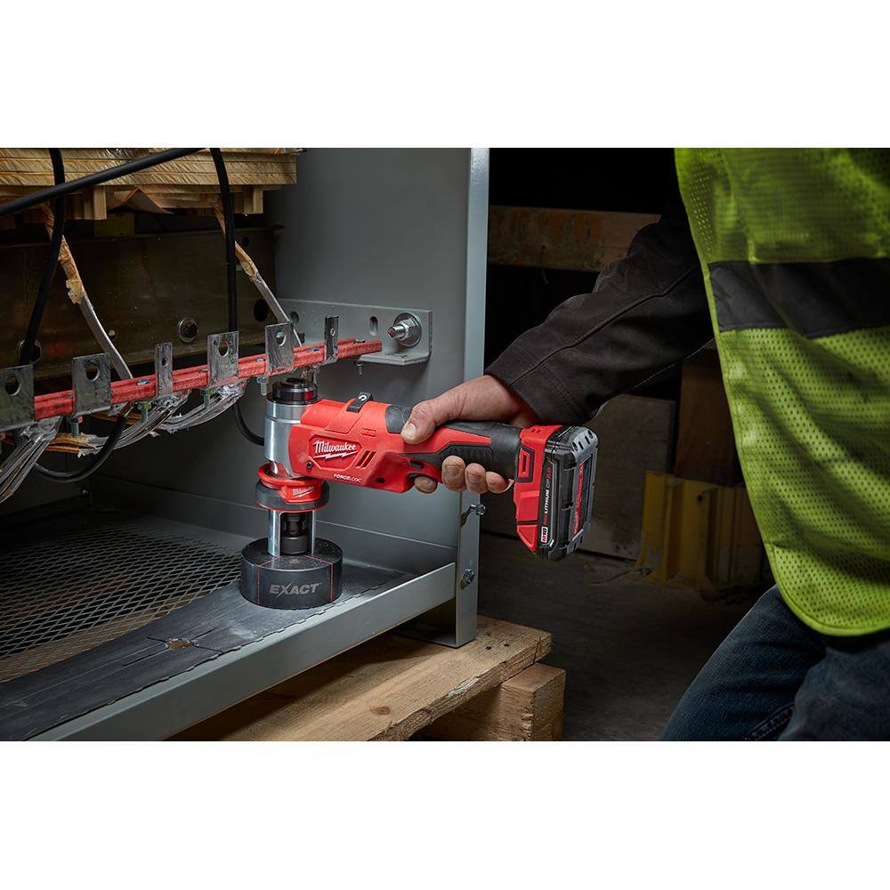 MW M18 18V Lithium-Ion 12 in. to 4 in. Force Logic 6 Ton Cordless Knockout Tool Kit with FUEL Bandsaw 2677-23-2829-20