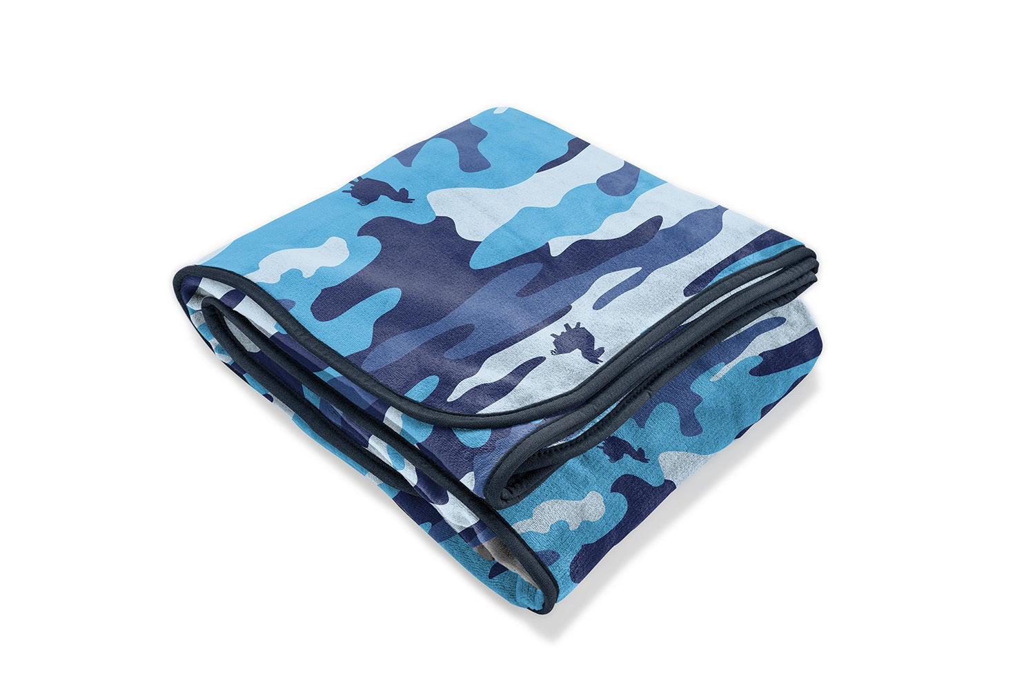 Fortnite Llama Camo Kids Blanket， 62 x 90， Microfiber， Blue， Epic Games， Gaming Bedding