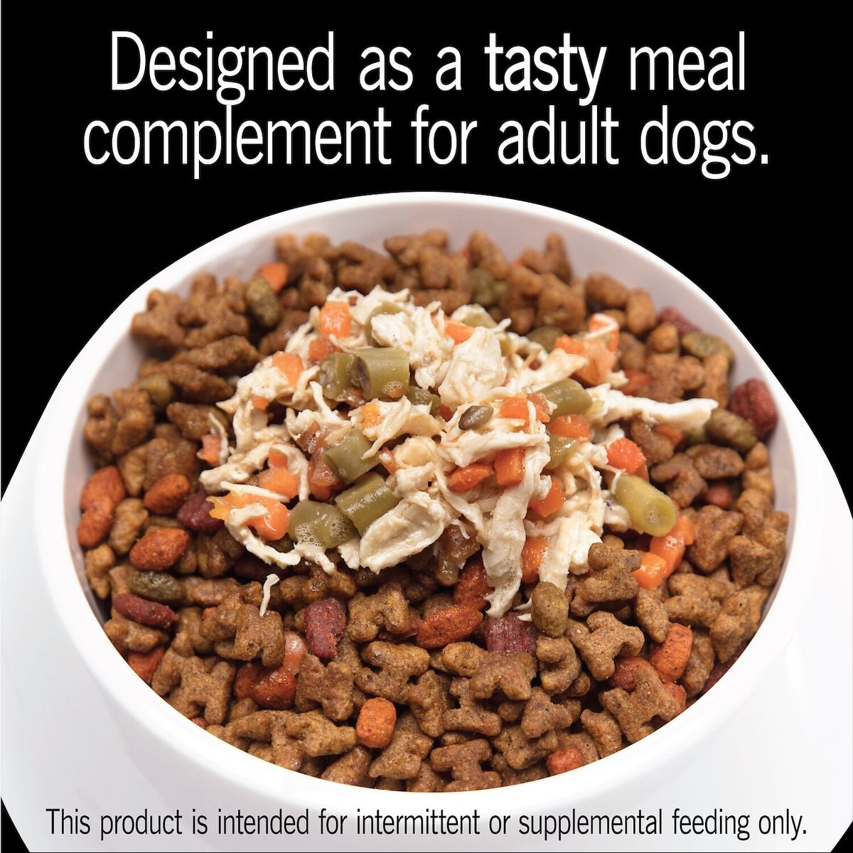 Cesar Simply Crafted Chicken， Carrots and Green Beans Limited-Ingredient Wet Dog Food Topper