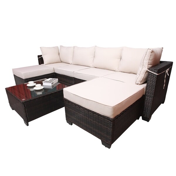 7piece Outdoor Garden Patio Sofa Set