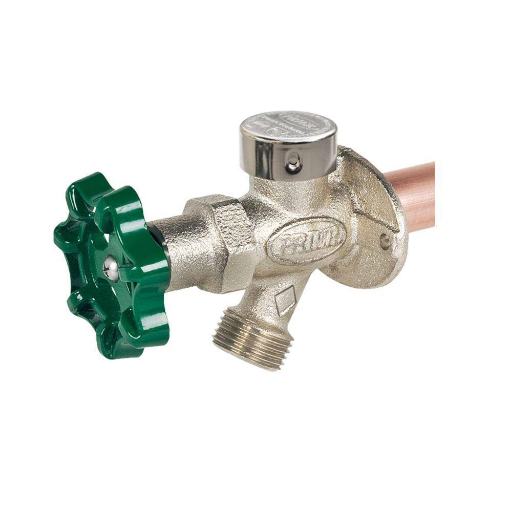 Prier Products 12 in. x 8 in. Brass MPT x SWT Heavy Duty Frost Free Anti-Siphon Outdoor Faucet Hydrant C-144D08