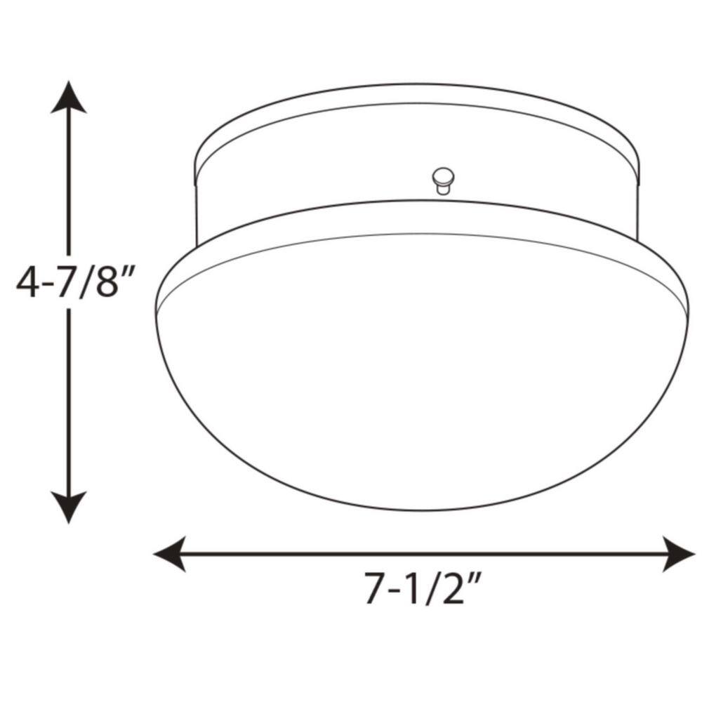 Progress Lighting 7.5 in. 1-Light Brushed Nickel LED Flush Mount P3408-0930K9