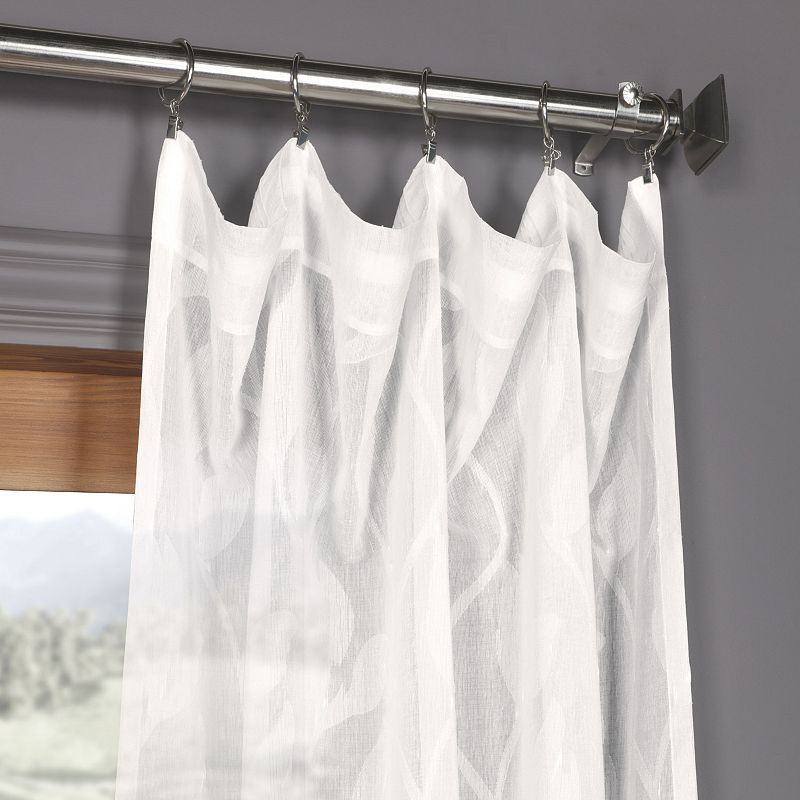 EFF Avignon Vine Patterned Sheer Curtain