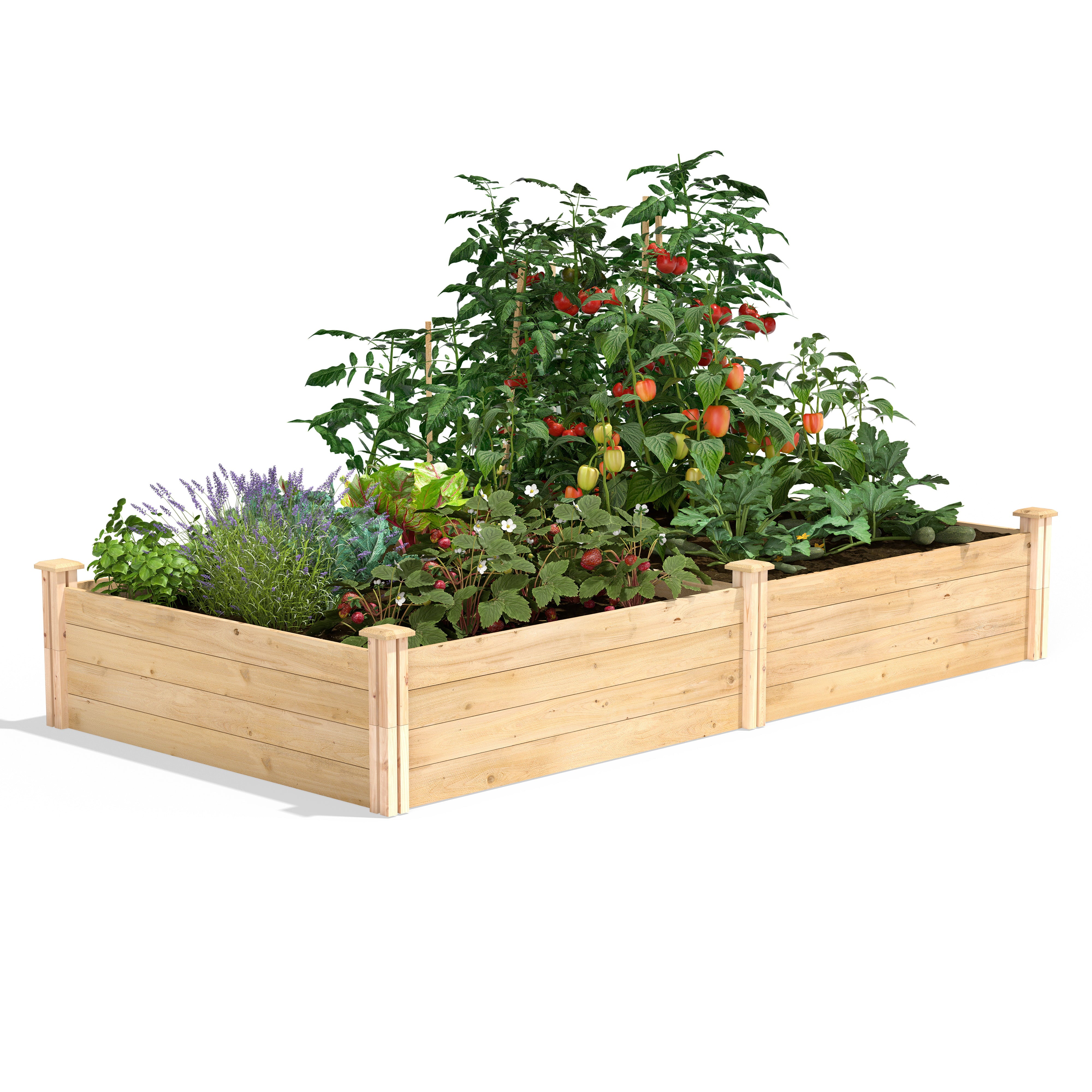 Greenes Fence 4' x 8' x 14" Cedar Raised Garden Bed