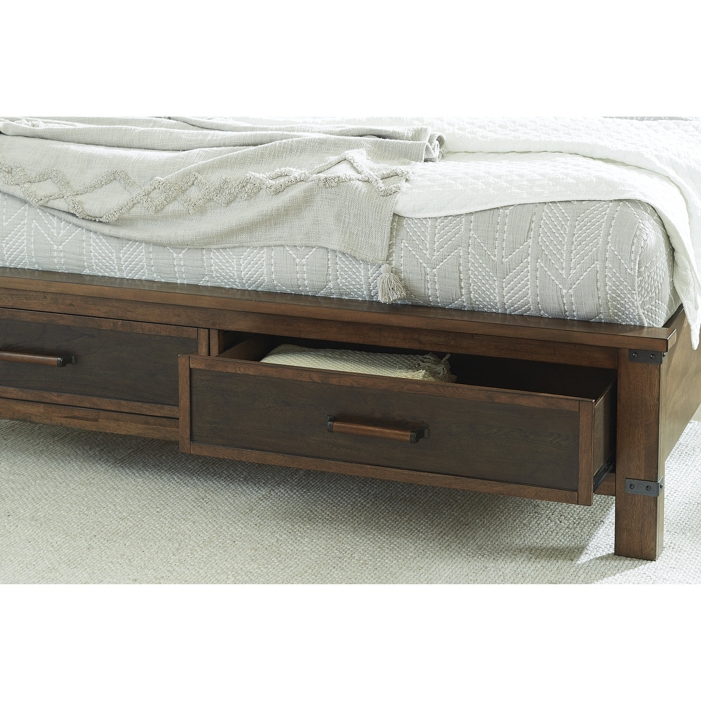 Signature Design by Ashley Wyattfield Brown Panel Bed with Storage