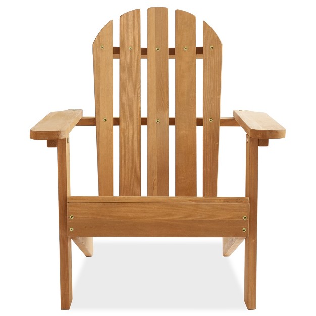 Casafield Children x27 s Adirondack Chair Cedar Wood Outdoor Kid x27 s Chairs For Patio Deck Lawn And Garden Partially Pre assembled