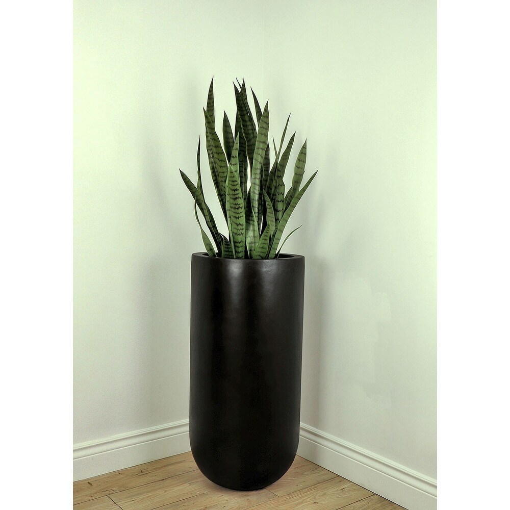 Round Bottom Planter in White Matte Finish 36\