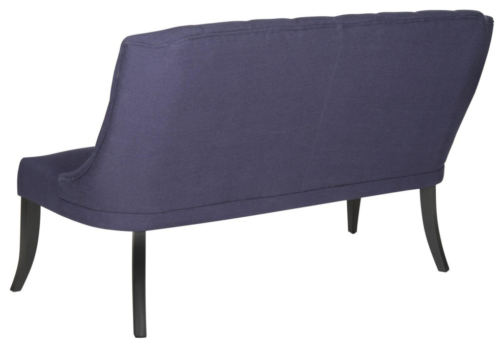 Haley Settee Navy Blue   Transitional   Loveseats   by Peachtree Fine Furniture  Houzz