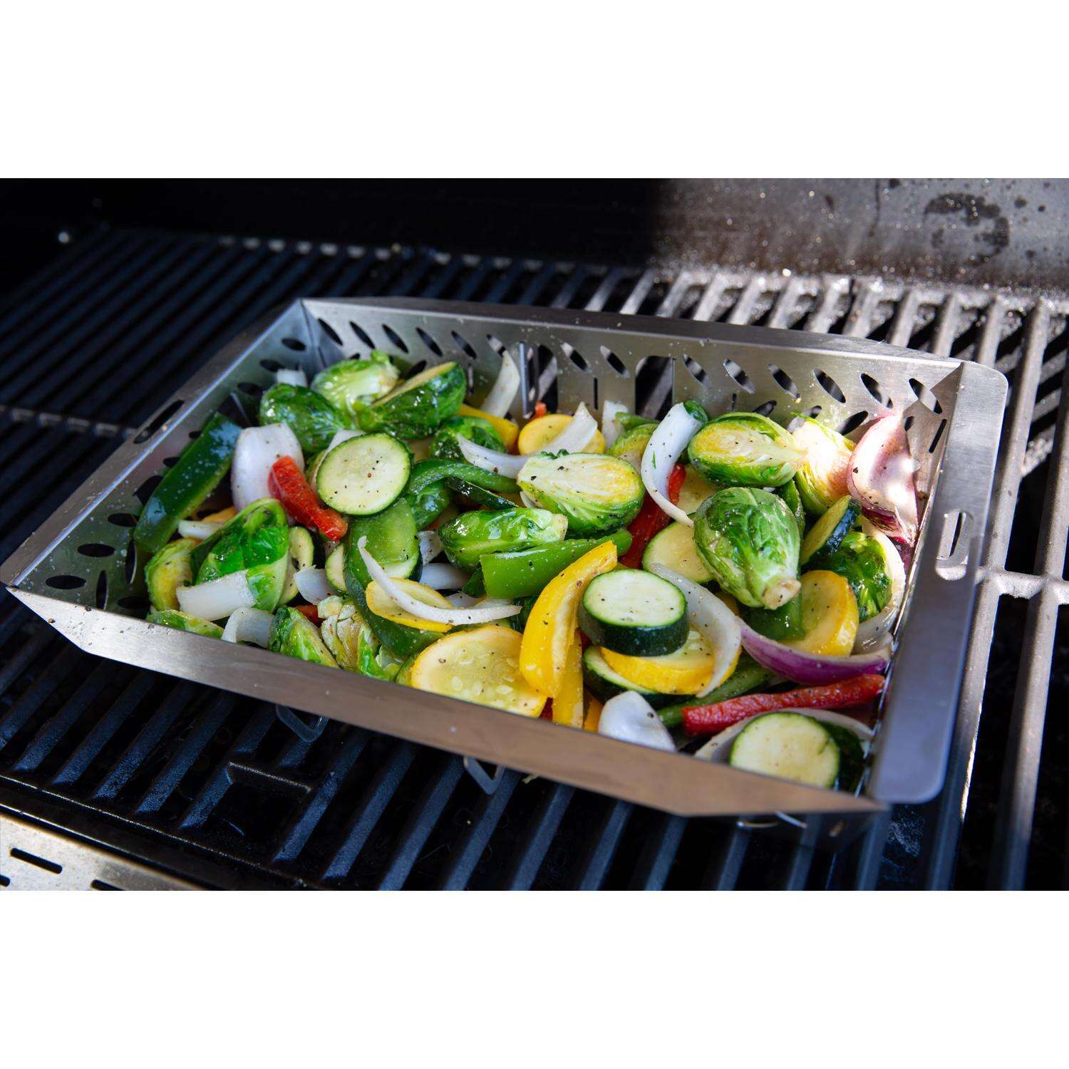 Proud Grill UltraVersatile Stainless Steel Grill Basket 15 in. L X 10 in. W 1 pk