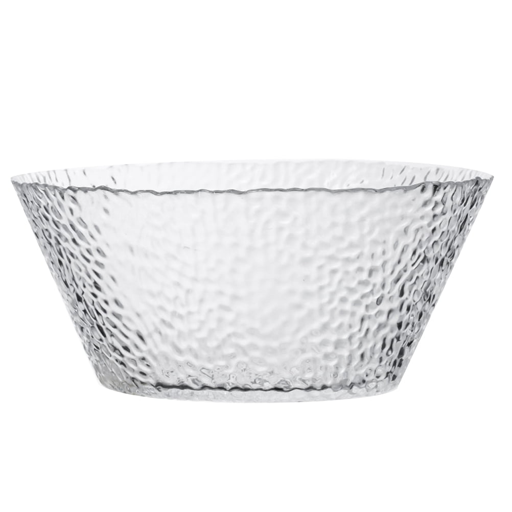 1.6L Home Glass Salad Bowl Irregular Pattern Snack Container Food Serving Bowls for Dessert Fruit Vegetable