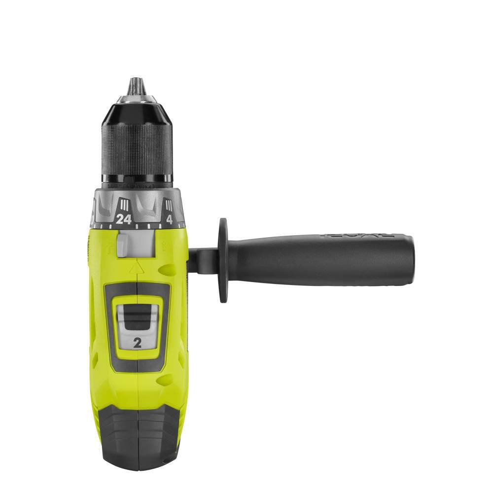 RYOBI ONE+ 18V Cordless 12 in. Hammer DrillDriver with Handle with 2.0 Ah Battery and Charger P214-PSK005